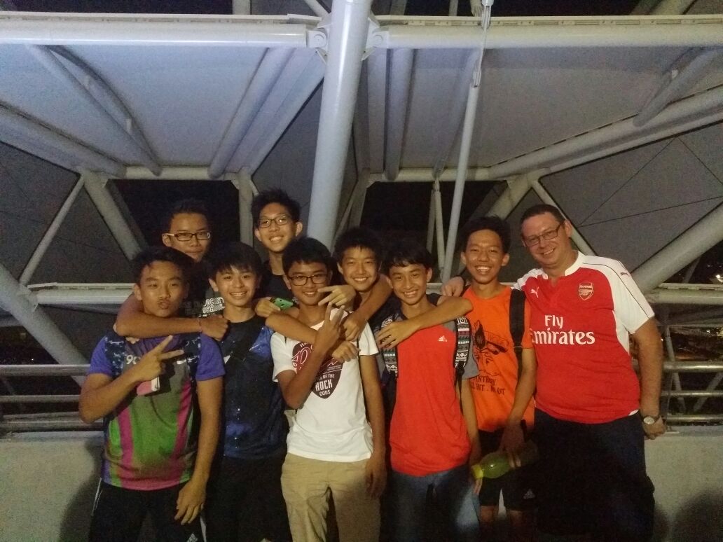 soccer match pic with friends